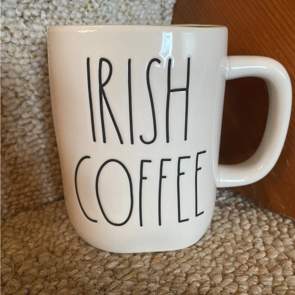 Rae Dunn White Irish Coffee Mug